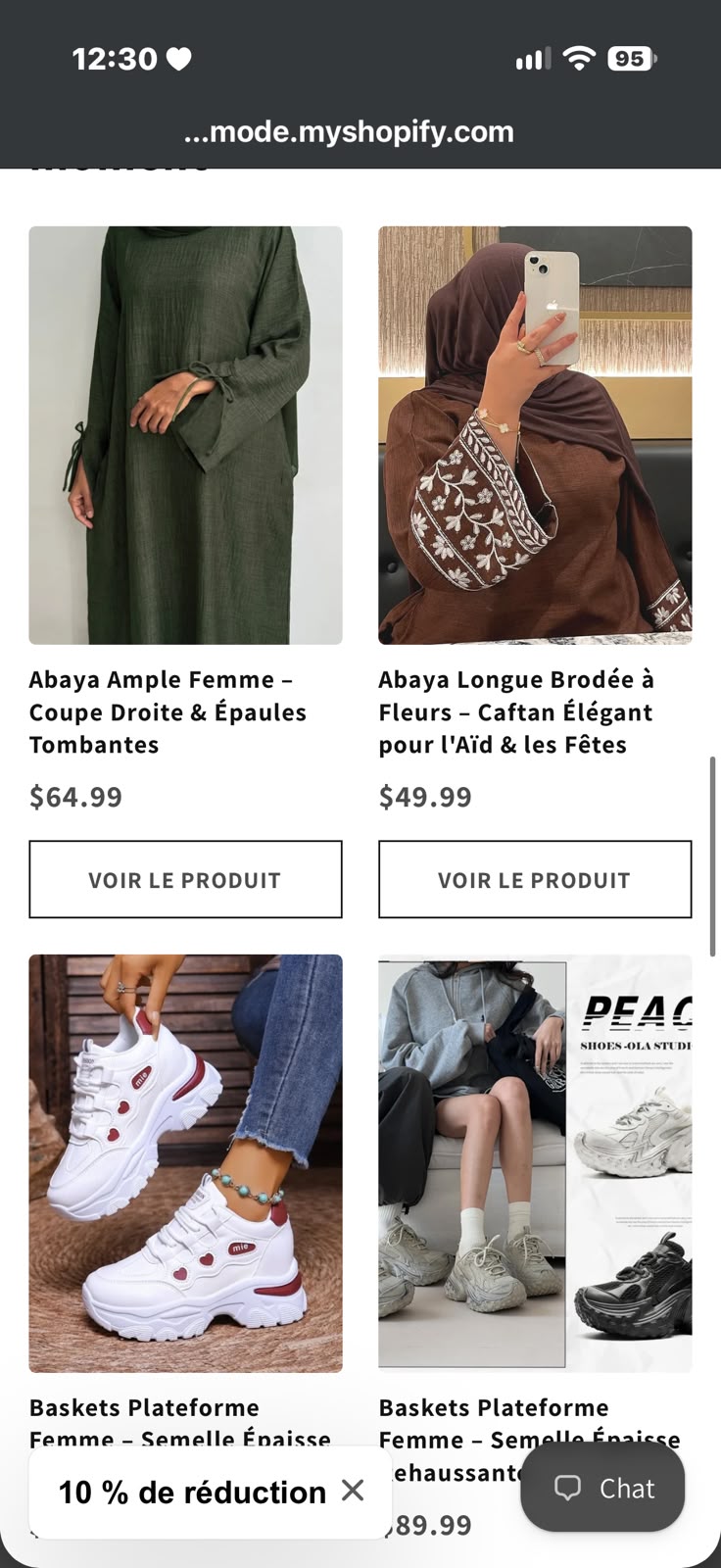 Catalogue de produits